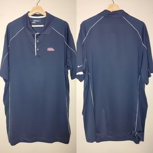 Nike Ole Miss College Dri Fit Polo Tech Core XXL